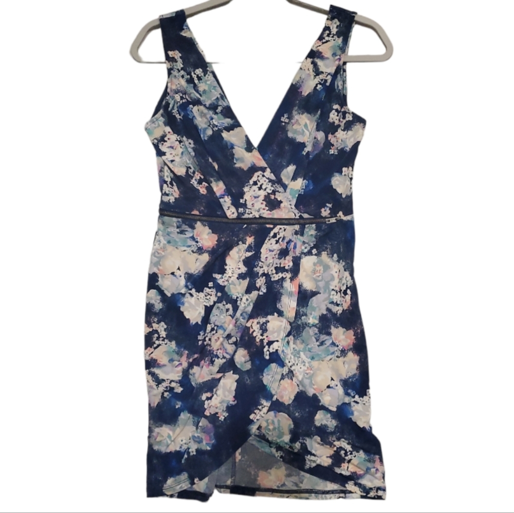 🆕️ BCBGeneration Blue Night Mult Mini Zipper Dress